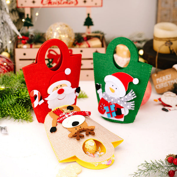 Christmas Decorations Creative Cartoon Carry Bag Santa Claus Gift Children's Candy Apple Seasonal Decorations