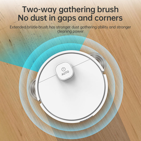 **3 In 1 Sweeping Robot: Usb Charging 1000Pa Suction Auto Clean For Pet Hair Carpets & Floors** Carpet & Floor Sweepers