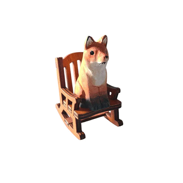 Carving Ornaments Solid Handmade Shiba Inu Kitten Decoration Seasonal Decorations