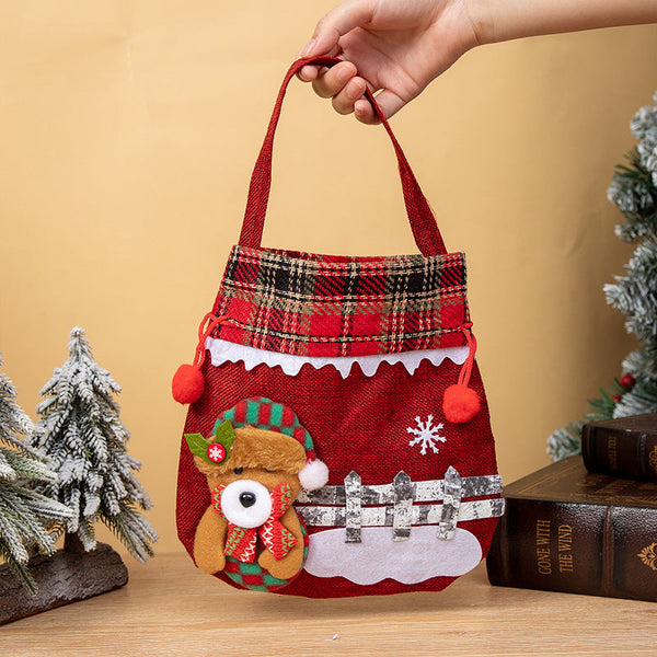 Christmas Apple Bag Snowman Gift Gift Bags