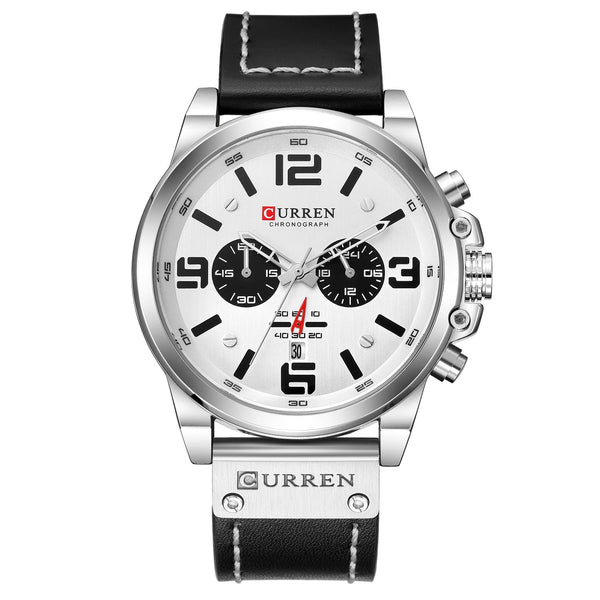 Men's Watch Sports Six Pin Quartz Calendar Waterproof Belt Watches