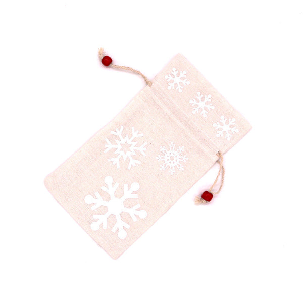 Santa Claus Candy Packaging Cotton And Linen Cloth Bags Christmas Gift Gift Bags
