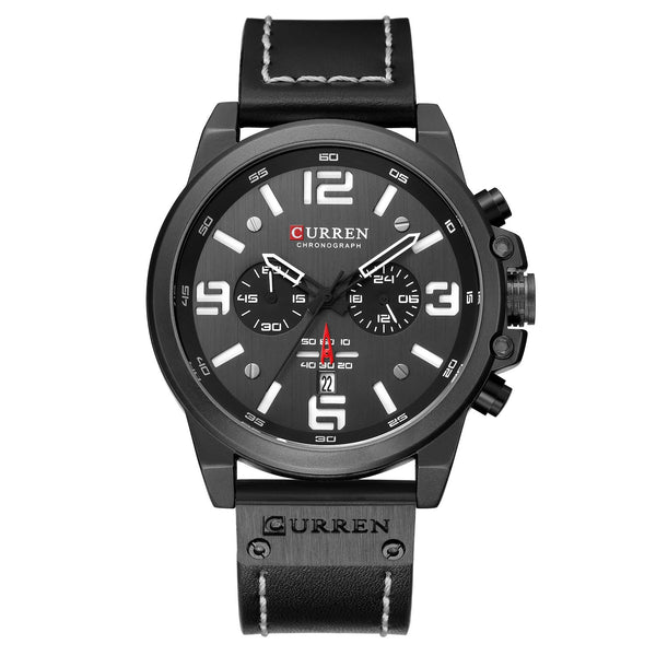 Men's Watch Sports Six Pin Quartz Calendar Waterproof Belt Watches