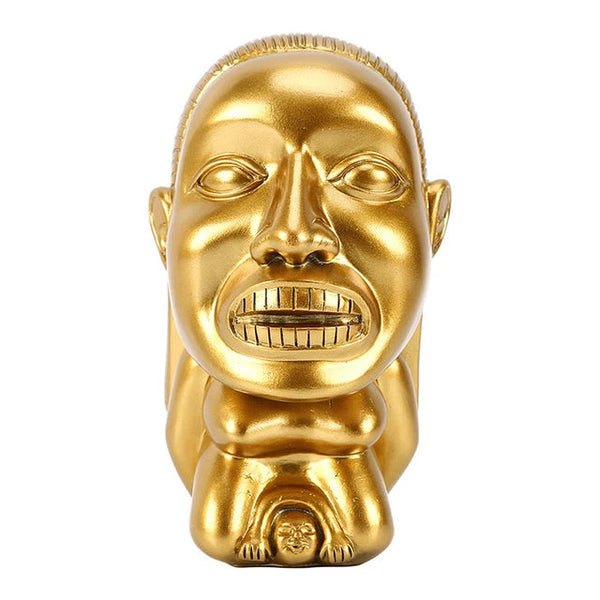 Indiana Jones Idol Golden Fertility Statue Resin Sculpture With Eye Scale Raiders Of The Lost Ark Cosplay Props Ornaments & Statues