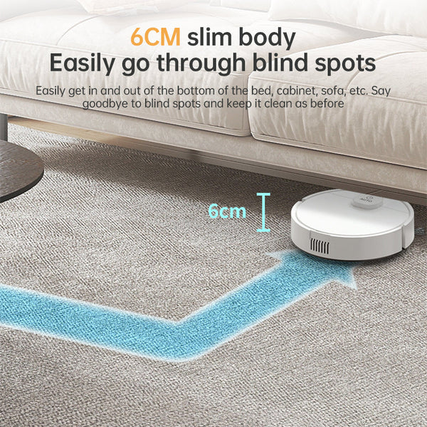 **3 In 1 Sweeping Robot: Usb Charging 1000Pa Suction Auto Clean For Pet Hair Carpets & Floors** Carpet & Floor Sweepers