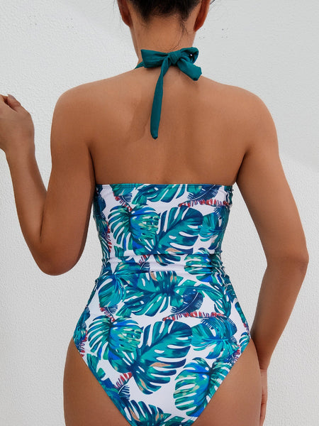 High Waisted One Piece  Bikini Swimsuit For Women Swimwear