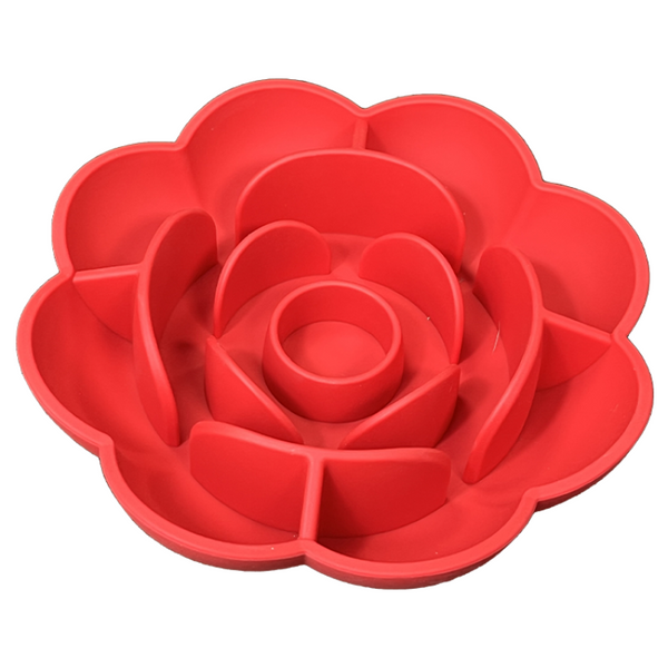 New Dog Bowl Pet Feeder Licking Silicone Slow Flower Dog Bowls