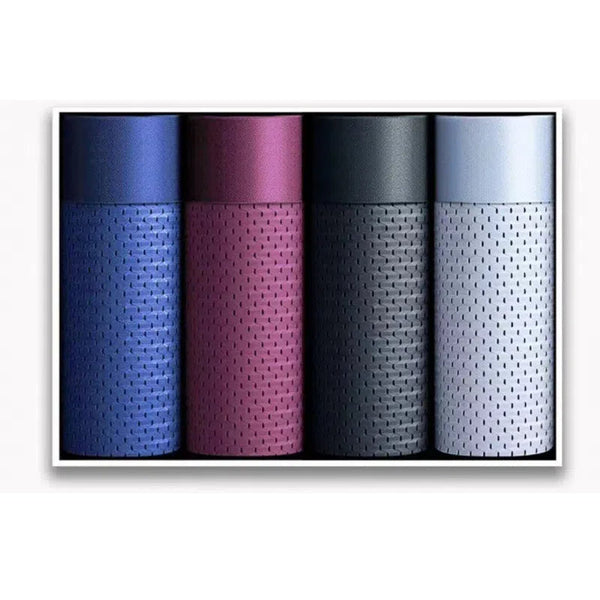 Mens Ice Silk Flat Corner Breathable Mesh Thin Underwear Four Pants