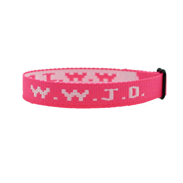 Alphabet Jacquard Printed Wrist Strap Bracelet Unisex Wwjd Adjustable Bracelets