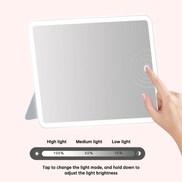 Light Up Box Vanity Organizer Portable Makeup Bag Mirror With Led Makeup Bags & Cases