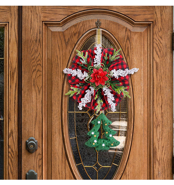 Christmas Wreath Door And Window Decorations Seasonal Decorations