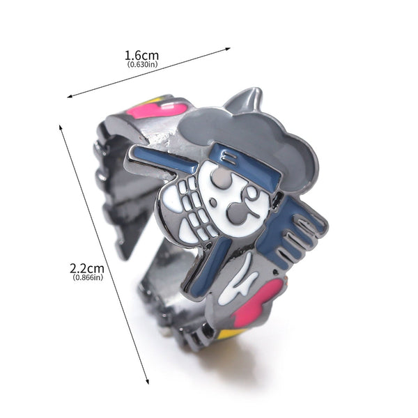 Anime Peripheral Skeleton Jewelry Ring Rings