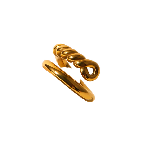 Stainless Steel Knot Bypass Ring Rings