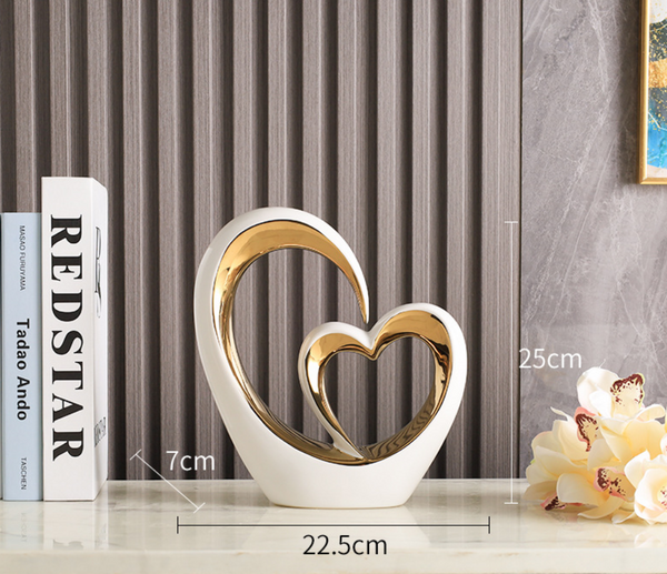 Modern Creative Heart To Ornament For Home Living Room Entryway Wine Cabinet Bedroom Tv Decoration Seasonal Decorations