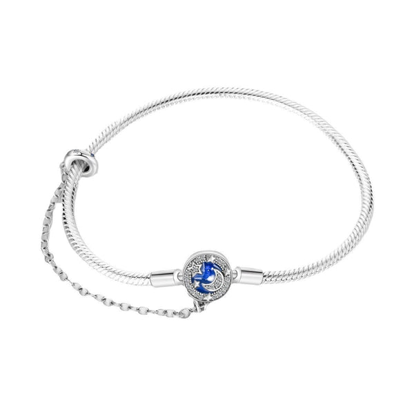 Veile Studios Snake Bone Chain Bracelet With Star Moon Snowflake And Wealth Bead Design Necklaces & Pendants