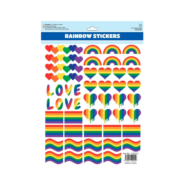 50Pcs Lgbt Rainbow Stickers Love Heart Funny Skateboard Laptop Vinyl Decal Case Mods Stickers & Decals