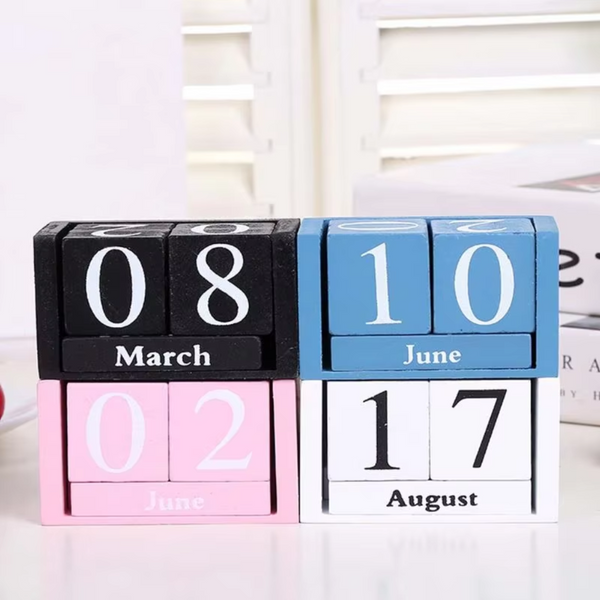 Elosung Calendar Decoration For Home Office (White) 9.5X4.3X5cm Other Home Décor