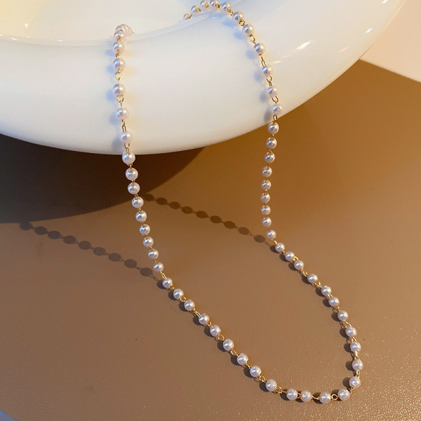 Veile Studios Pearl Pendant Necklace For Women Elegant Beaded Long Tassel Chain Accessories Necklaces & Pendants