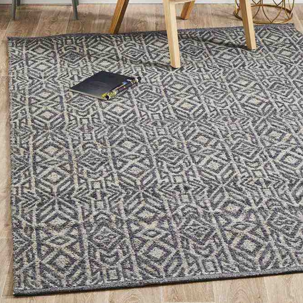 Rug Culture Relic 150 Graphite By Rectangle 225 X 155 Centimetre Rugs