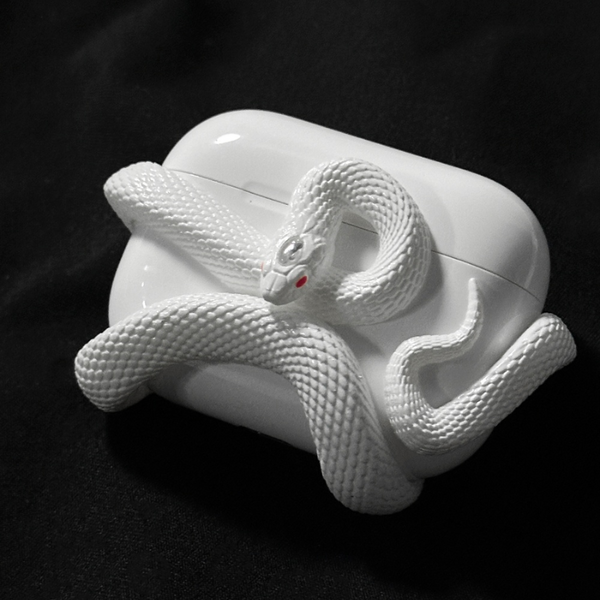 Creative Horrible Snake Wireless Earphone Case For Airpods Pro Halloween Cover Earbud Cases