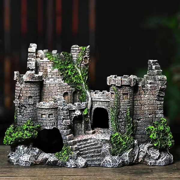 Sweethome Resin Ancient Castle Artificial Ornaments Fish Tank Aquarium Decor Aquariums