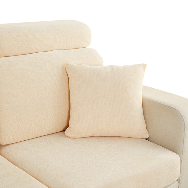 Pillowcase 45X45cm Beige Polyester Chenille Thick Stretchable Cushion Cover Pillow Cases