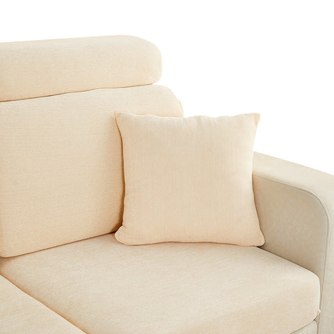 Pillowcase 45X45cm Beige Polyester Chenille Thick Stretchable Cushion Cover Pillow Cases