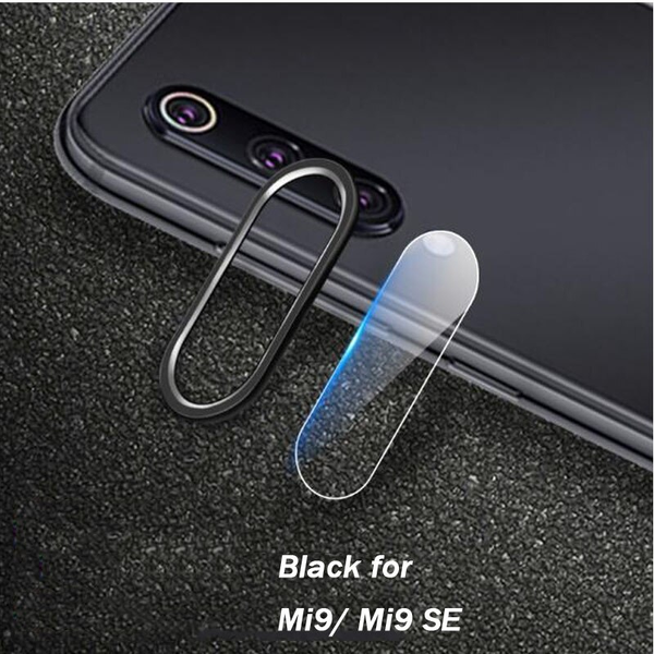 2 In 1 Camera Lens Protector Ring Tempered Glass Film For Xiaomi Mi 9 Black