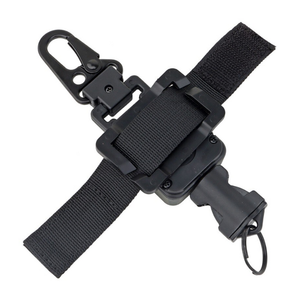 2 In 1 Outdoor Anti Theft Telescopic Buckle Tactical Small Pouch Keychain Holder Lost Retractable Spring Rope Multi Tools
