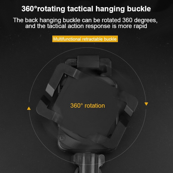 2 In 1 Outdoor Anti Theft Telescopic Buckle Tactical Small Pouch Keychain Holder Lost Retractable Spring Rope Multi Tools