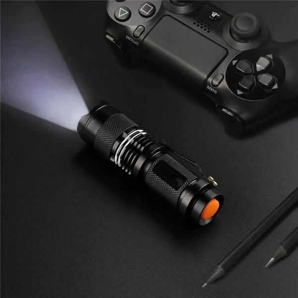 2 Pack Led Tactical Handheld Flashlights Small Water Resistant Zoomable For Camping Cycling Hiking Emergency Torch Light