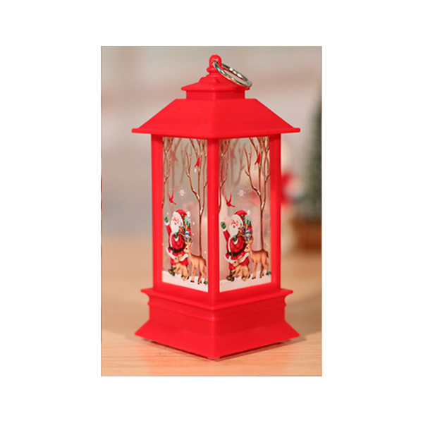 2Pcs Christmas Wind Light Led Electronic Candle Table Lamp Night Red Santa