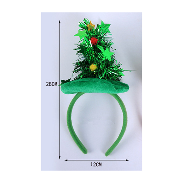 2Pcs Funny Headgear Hat Cosplay Prop For Halloween Cats Dogs Wear Christmas Tree