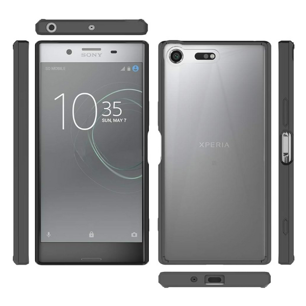 2 Pcs Scratchproof Tpu Acrylic Protective Case For Sony Xperia Xz Premium Black Cases Covers & Skins