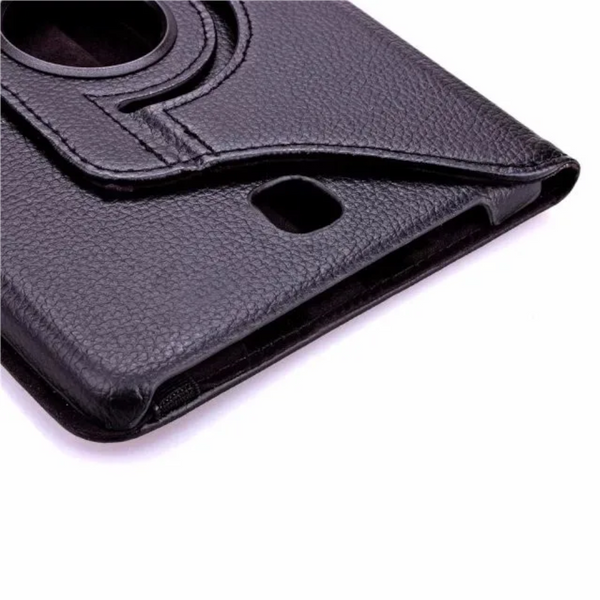 2 Pcs Texture 360 Degree Rotating Leather Case With Holder For Galaxy Tab A 8.0 / T350black