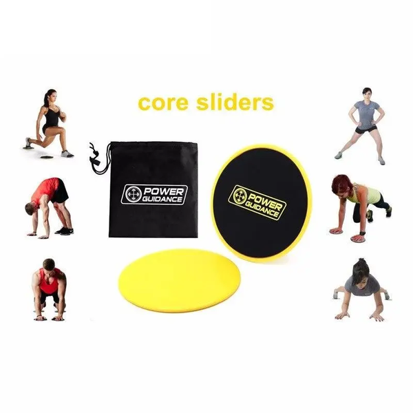 2 Pieces Dual Sided Gliding Discs Core Sliders Home Fitness Accessories