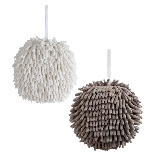 2 Pieces Hand Towels Bath Kitchen Plush Absorbent Hanging Terry Quick Towels & Washcloths