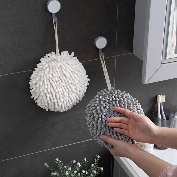 2 Pieces Hand Towels Bath Kitchen Plush Absorbent Hanging Terry Quick Towels & Washcloths