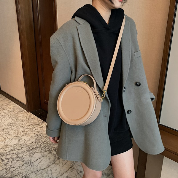 Crossbody Bag For Women Luxury Handbags Bags Designer Pu Leather Round Small Shoulder Female Zip Purse Women's Bags & Handbags