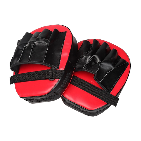 2 X Thai Boxing Punch Focus Gloves Kit Training Red & Black