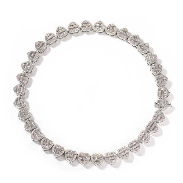 Veile Studios Heart Shaped Love Necklace Set With Zircon Personalised Fashion Design Necklaces & Pendants