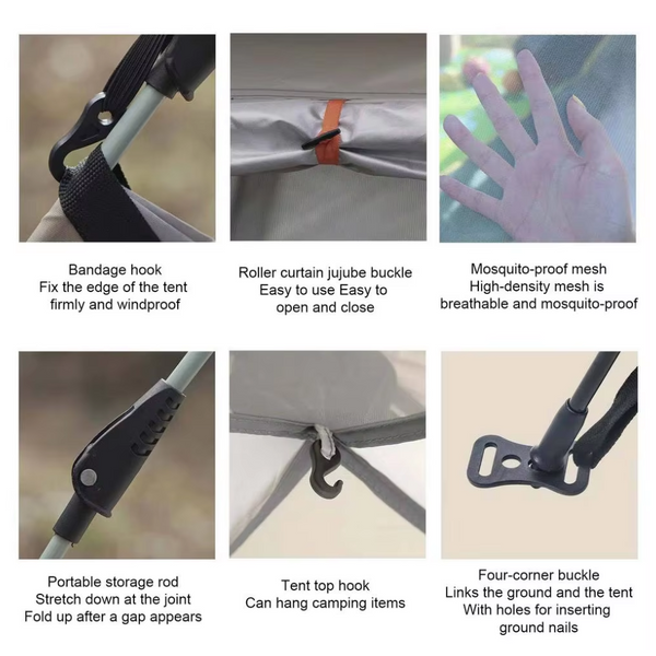 Elosung Full Automatic Outdoor Tent 240 X 155Cm Tents