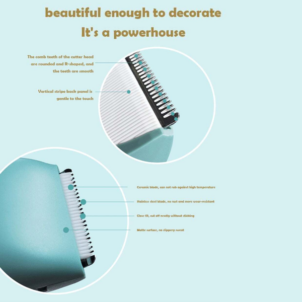 Silent Kids Hair Trimmers Quiet Little One Clippers Chargeable Waterproof Clippers & Trimmers