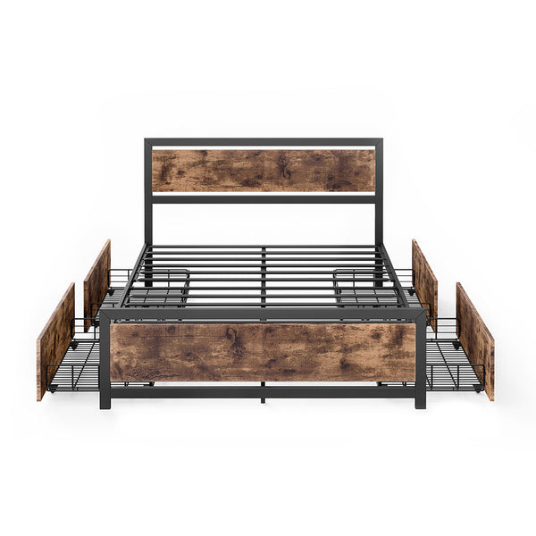 Levede Industrial Bed Frame Double Mattress Double Bed Frames