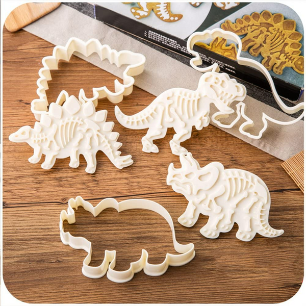 Set Of Dinosaur Baking Molds Cookie Cutter Tools Cookie Cutters