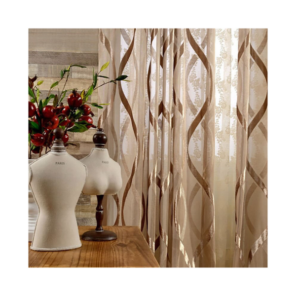 250 Centimetre Curtains Brown Modern Luxury Retro Style Texture For Home Decor Curtains & Drapes