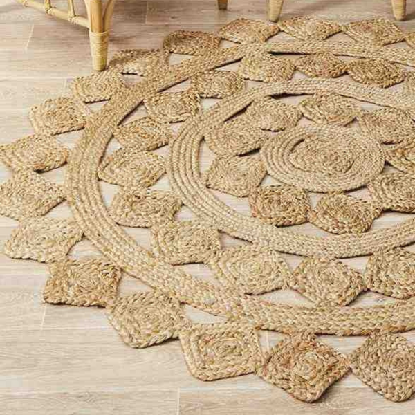 Rug Culture Atrium Tessellate Natural Round By Rugs