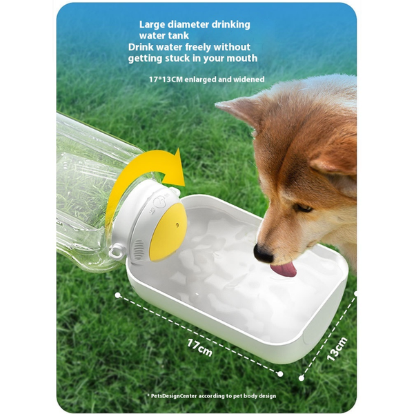 2 In 1 Dog Large Capacity Pets Drinking Pot Cat Water Dispenser Portable Bowl Dog Bowls