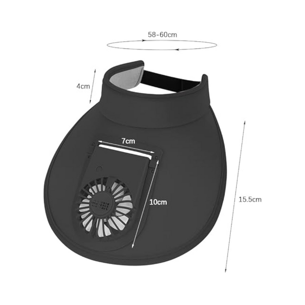 Uv Protection Fan Hat With Usb Rechargeable Cooling Hats