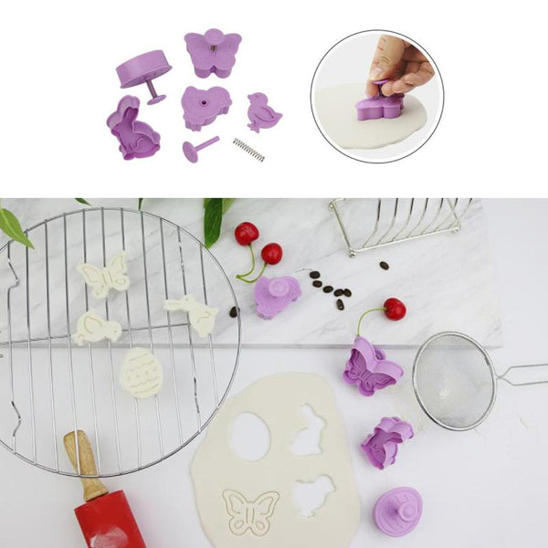 Easter Cookie Cutter Fondant Baking Mold Set Cookie Cutters
